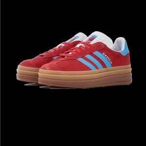 Adidas Gazelle Women's Red and Blue Sneakers